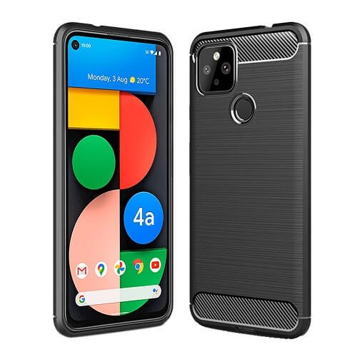 Google Pixel 4a 5g Shockproof Heavy Duty Case Cover, Tempered Glass Screen Protector, Wallet Leather Case, Charging Cable & Adapter & accessories Google Pixel 4a 5g Case Shockproof Heavy Duty Rugged Anti Knock Back Cover (Black)