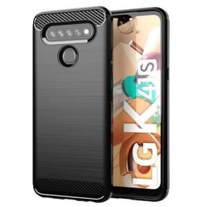 LG K41s Case Shockproof Heavy Duty Rugged Anti Knock Back Cover (Black)