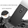 Motorola Moto E7 Case Shockproof Heavy Duty Rugged Anti Knock Back Cover (Black)