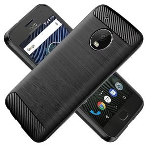 Motorola Moto G5 Case Shockproof Heavy Duty Rugged Anti Knock Back Cover (Black)