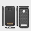 Motorola Moto Z2 Play Case Shockproof Heavy Duty Rugged Anti Knock Back Cover (Black)