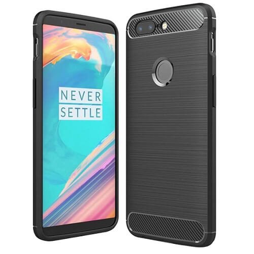 Oneplus 5T Case Shockproof Heavy Duty Rugged Anti Knock Back Cover (Black)