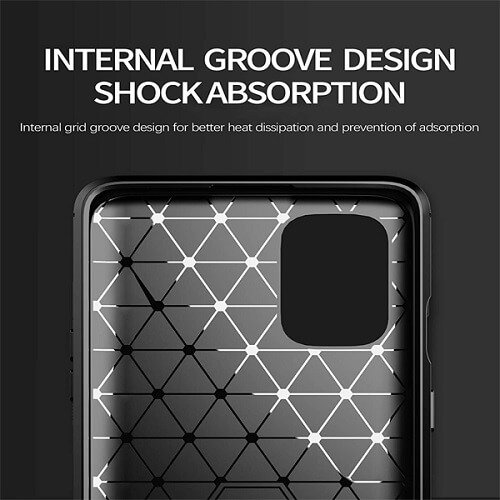 Oneplus 8T Case Shockproof Heavy Duty Rugged Anti Knock Back Cover (Black)