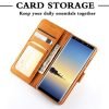 Samsung Galaxy Note 8 SupRShield Wallet Leather Card Holder Flip Protective Shockproof Magnetic Case Cover (Rose Gold)