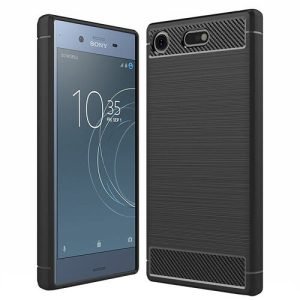 Sony XZ1 Case Shockproof Heavy Duty Rugged Anti Knock Back Cover (Black)