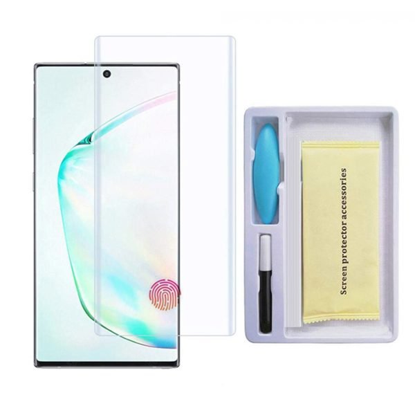 For Samsung Galaxy Note 10 Plus UV Liquid Gel Tempered Glass Screen Protector Film Guard (Clear)