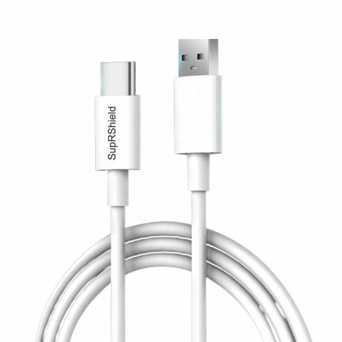 USB Type C Data Cable Fast Charging Charger Cord SupRShield For Samsung Galaxy A03S A12 A41 (2M White)