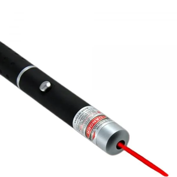 For Powerful Purple Laser Pointer Pen Visible Beam Light Adjustable (Red)