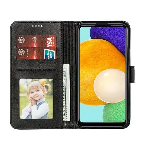 Samsung Galaxy A52 SupRShield Wallet Leather Card Holder Flip Protective Shockproof Magnetic Case Cover (Rose Gold)