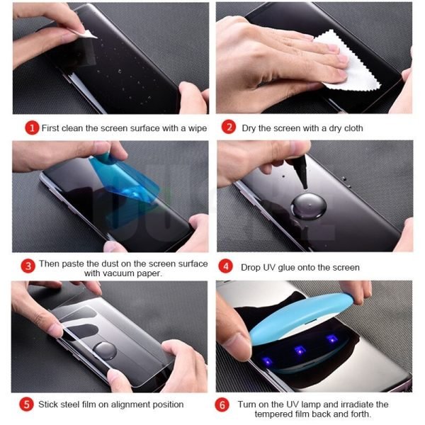 For Samsung Galaxy S22 UV Liquid Gel Tempered Glass Screen Protector Film Guard (Clear)