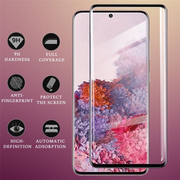Samsung Galaxy S21 Plus 5G Black Tempered Glass LCD Screen Protector Film Guard - Image 7