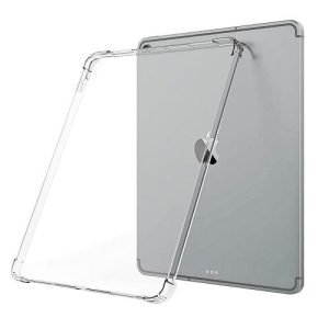 Apple iPad 5th Gen 2022 Clear Case Shockproof Tough Gel Transparent Air Cushion Heavy Duty Phone Back Cover (Crystal Clear)