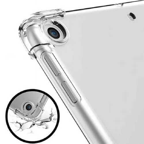Apple iPad Mini 2 Clear Case Shockproof Tough Gel Transparent Air Cushion Heavy Duty Phone Back Cover (Crystal Clear)