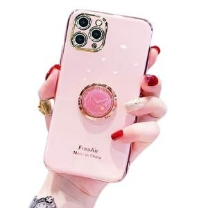 Apple iPhone 11 Pro Max Plating Ring Case Shockproof Cover, Tempered Glass Screen Protector, Wallet Leather Cover, Car Charger & Cable.