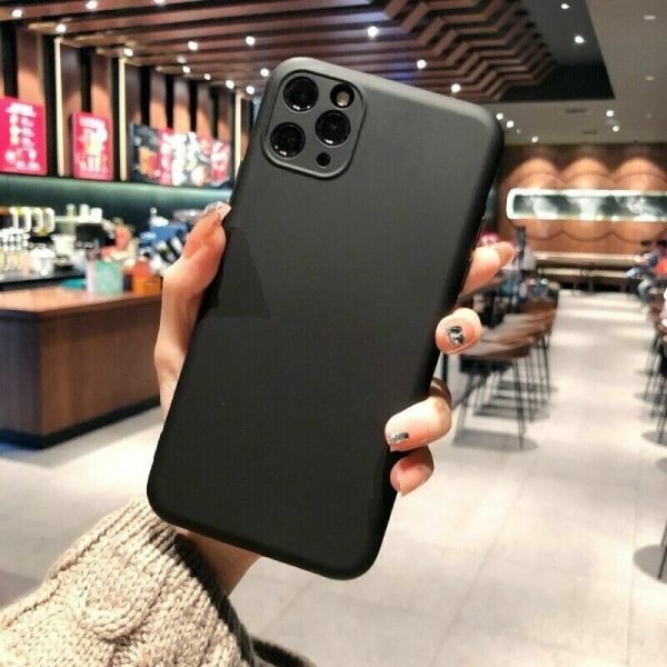 For Apple iPhone 11 Smart Case Shockproof Silicone Full Camera Protective Back Cover (Black) - Image 2