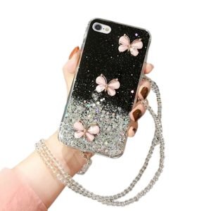 Apple iPhone 8 Crystal butterfly Cover Case