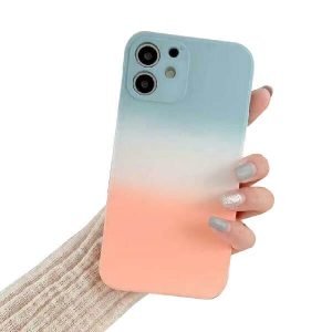 For Apple iPhone 11 Smart Shockproof Liquid Silicone Full Camera Protective Case Cover (Teel+Orange)