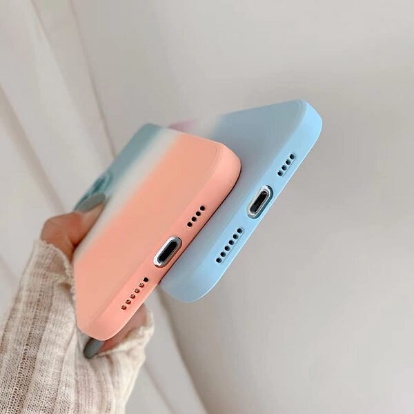 Apple iPhone 12 Pro Max Silicone Camera Protective Cover, Screen Protector, Wallet Leather Flip Cover, Charging Cable & Adapter. For Apple iPhone 12 Pro max Smart Shockproof Liquid Silicone Full Camera Protective Case Cover (Teel+Orange)