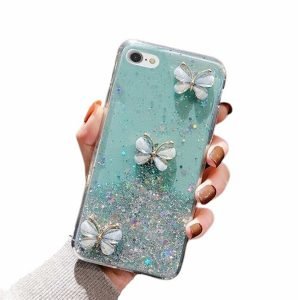 Apple iPhone 8 Crystal butterfly Case Cover