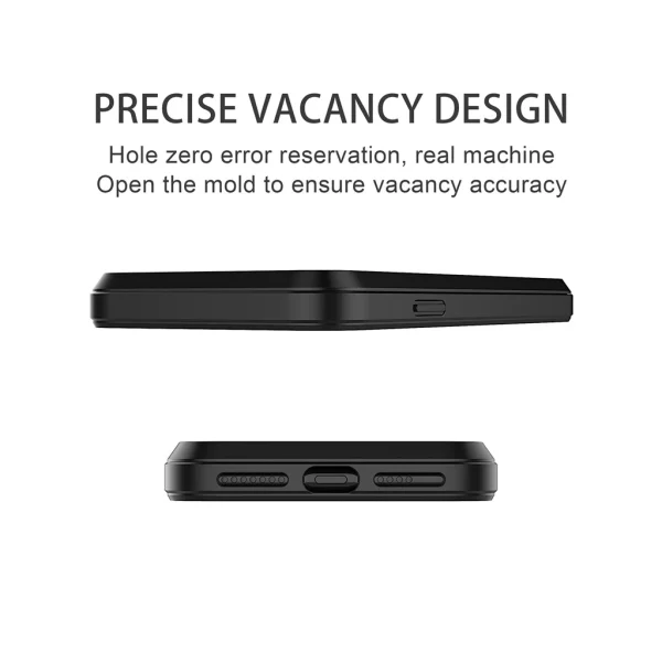 For Apple iPhone XS Shockproof Card Slot Wallet Heavy Duty Case Tough 360 Case Cover (Black) - Image 3