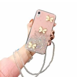 Apple iPhone XR Crystal butterfly Cover Case
