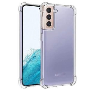 Samsung Galaxy S23 5G Clear Case Shockproof Tough Gel Transparent Air Cushion Heavy Duty Phone Back Cover (Crystal Clear)
