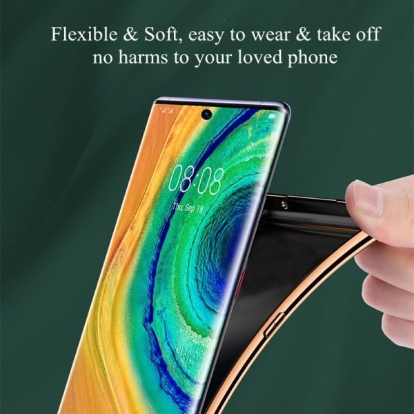 For Samsung Galaxy S21 Soft Leather Shockproof Luxury Stream Plating Elegant Case Cover (Green) - Image 8