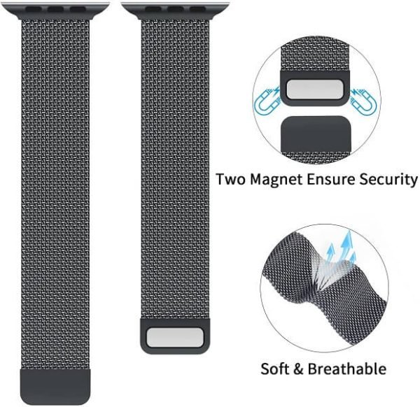 For Apple Watch iWatch Series 3 Wristband Stainless Steel Strap Wrist Band 38mm & 42mm - Image 3
