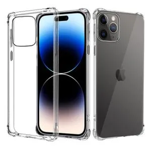 Apple iPhone 14 Pro Crystal Clear Heavy Duty Transparent TPU Bumper Shockproof Case Cover