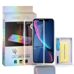 For Apple iPhone XR UV Liquid Gel Tempered Glass Screen Protector Film Guard (Clear)