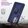 Samsung Galaxy A33 5G Magnetic Ring Rugged Shockproof Case Heavy Duty Protective Back Cover (Navy Blue)