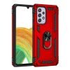 Samsung Galaxy A33 5G Magnetic Ring Rugged Shockproof Case Heavy Duty Protective Back Cover (Red)