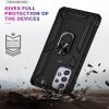 Samsung Galaxy A52 Magnetic Ring Rugged Shockproof Case Heavy Duty Protective Back Cover (Black)