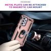 Samsung Galaxy A52 Magnetic Ring Cover Cover, Screen Protector,Tempered Glass, Wallet Leather Flip Cover, Charging Cable & Adapter. Samsung Galaxy A52 Magnetic Ring Rugged Shockproof Case Heavy Duty Protective Back Cover (Rose Gold)