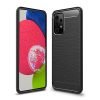Samsung Galaxy A52s Shockproof Heavy Duty Rugged Matte Carbon Fiber Case Cover (Black)