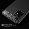 Samsung Galaxy A52s Shockproof Heavy Duty Rugged Matte Carbon Fiber Case Cover (Black)