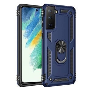 Samsung Galaxy S20 Case Blue Shockproof Magnetic Car Mount Ring Case Cover