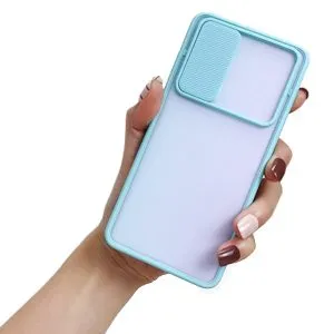 Samsung Galaxy S20 Plus Case Smart Shockproof Slide Camera Protector Case Galaxy S20+ Cover (Sky Blue)