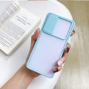 Samsung Galaxy S20 Case Smart Shockproof Slide Camera Protector Case Galaxy S20 Cover (Blue)