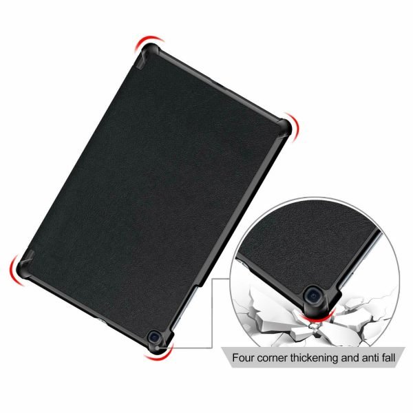 Samsung Galaxy Tab S8 11 inch 2022 Folio Smart Leather Magnetic Stand Case Shockproof Cover (Black)