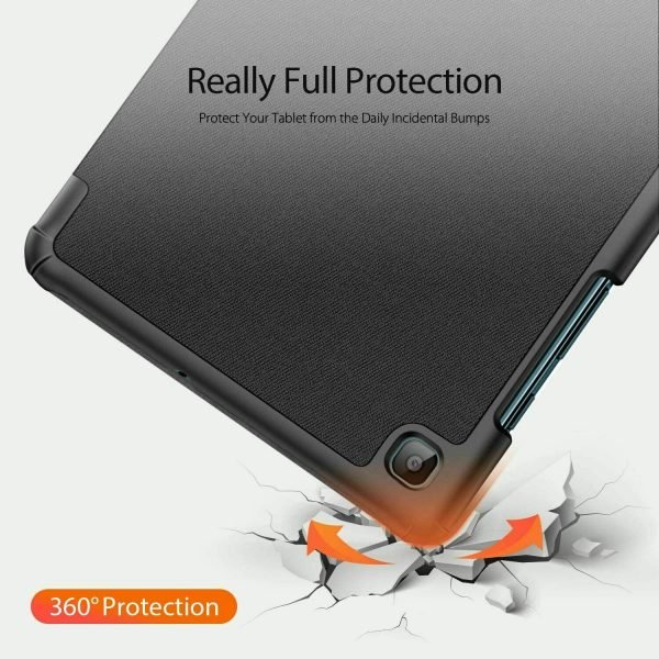 Samsung Galaxy Tab A7 Lite Case 8.7 Inch 2021 SM-T220 T225 Folio Smart Leather Magnetic Flip Stand Shockproof Cover (Rose Gold)
