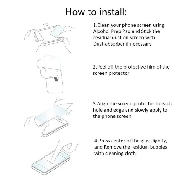 (2 Pcs) Fitbit Versa 2 Screen Protector Full Coverage Tempered Glass Guard (Black) - Image 10