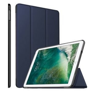 Apple iPad 12.9 2nd Gen 2017 Folio Smart Leather Magnetic Stand Case Cover (Blue)