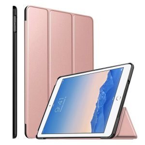 Apple iPad Air 5 Folio Smart Leather Stand Case (Rose Gold)