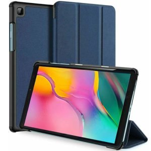 Apple iPad 12.9 4th Gen Folio Smart Leather Stand Case (Blue)