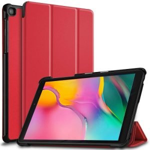 Apple iPad 12.9 2nd Gen Folio Smart Leather Stand Case (Red)