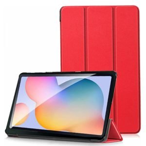Samsung Galaxy Tab S6 Lite 10.4″ SM-P610 P615 Folio Smart Leather Magnetic Stand Case Cover (Red)