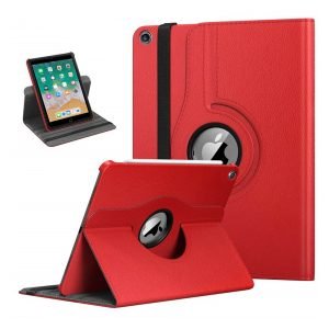Apple iPad 6th Gen 9.7 Leather Case Cover For Sale (Red)