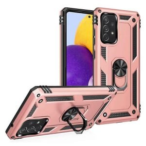 Samsung Galaxy A72 Magnetic Ring Cover Cover (Rose Gold)