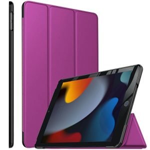 Apple iPad Pro 11 Folio Smart Leather Stand Case (Purple)